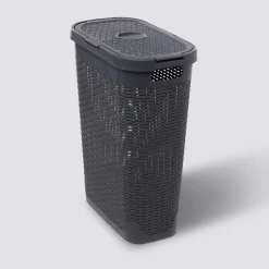 5five Panier linge 40L, Gris anthracite