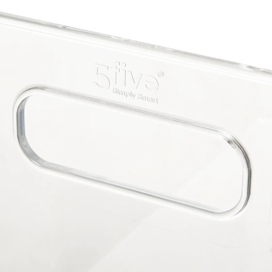 5five Panier plastique 15x31 cm, Transparent