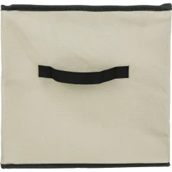 5five Panier tissu lanière 31x31 cm, Beige