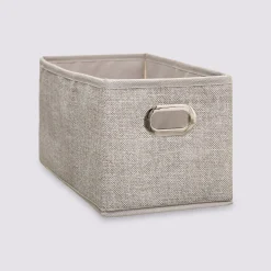 5five Panier tissu 15x31 cm, Beige chiné