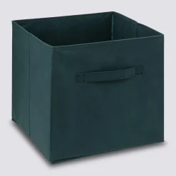 5five Panier tissu 31x31 cm, Bleu pétrole