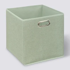 5five Panier tissu 31x31 cm, Bleu pétrole