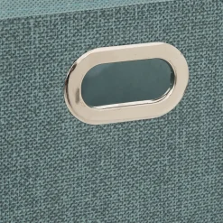 5five Panier tissu 15x31 cm, Bleu pétrole chiné