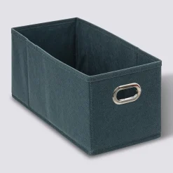 5five Panier tissu 15x31 cm, Bleu pétrole