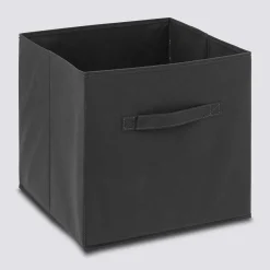 5five Panier tissu 31x31 cm, Gris anthracite