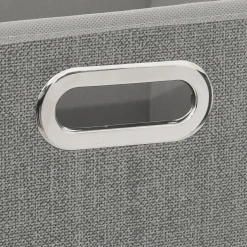 5five Panier tissu 31x31 cm, Gris clair chiné