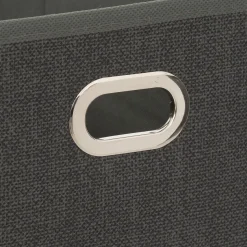 5five Panier tissu 15x31 cm, Gris foncé chiné