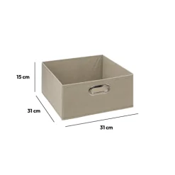 5five Panier tissu 31x15 cm, Lin