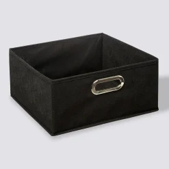 5five Panier tissu 31x15 cm, Noir