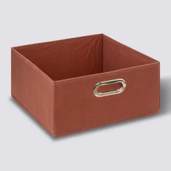 5five Panier tissu 31x15 cm, Terre de sienne