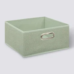 5five Panier tissu 31x15 cm, Vert clair