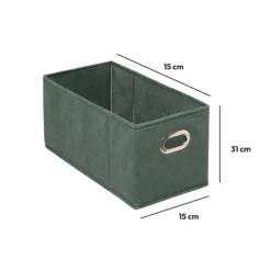 5five Panier tissu 15x31 cm, Vert kaki