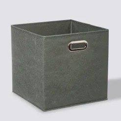 5five Panier tissu 31x31 cm, Vert Kaki