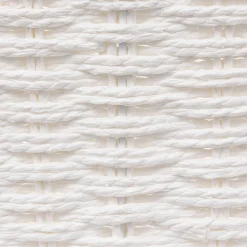 5five Panier vannerie 31x15cm, Blanc