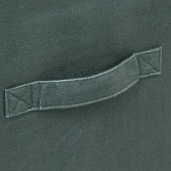 5five Panier velours 31x31 cm, Vert kaki