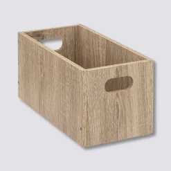 5five Panier 15x31cm, Effet chêne naturel