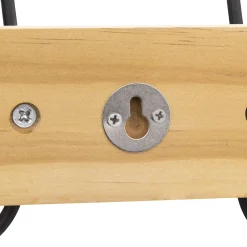 5five Patère 6 têtes bois/métal