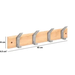5five Patère, 4 têtes, L.45 cm