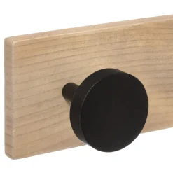 5five Patère 6 têtes pin, Noir