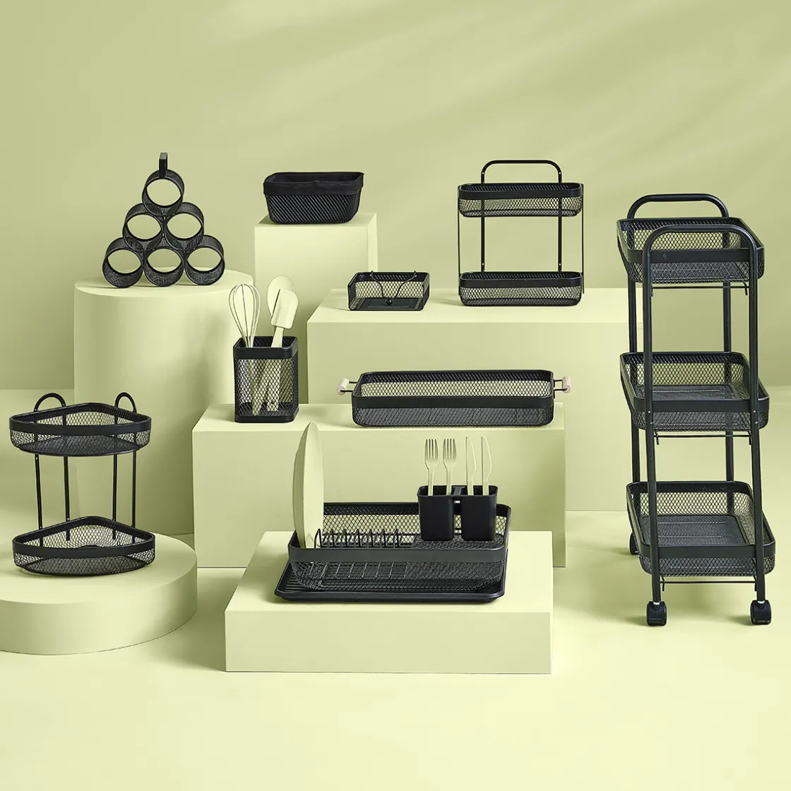 5five Petite étagère 2 niveaux métal, Noir