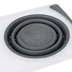 5five Planche à découper avec passoir retractable