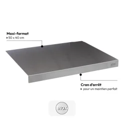 5five Planche à pétrir inox 50x40cm