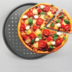 5five Plaque à pizza métal perforé, 33 cm