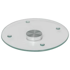 5five Plat tournant effet marbre, Blanc