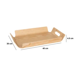 5five Plateau en bois design 40x30 cm
