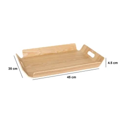 5five Plateau en bois design 45x35 cm