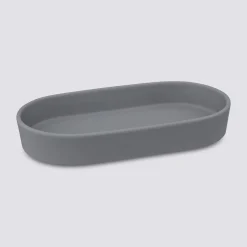 5five Plateau en grès, Gris