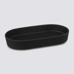 5five Plateau en grès, Noir Khôl