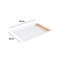 5five Plateau 30x22 cm, Blanc