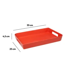 5five Plateau 35x25 cm, Rose nacarat