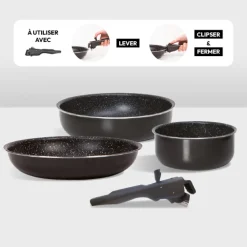 5five Poêle Aluminium pressé, 30 cm