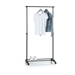 5five Portant à vêtement extensible à roulettes