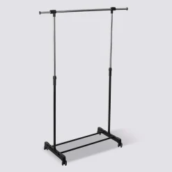 5five Portant à vêtements à roulettes simple