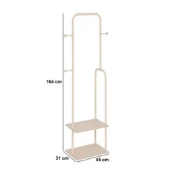 5five Portant à vêtements, 2, étagères, Argile