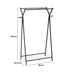 5five Portant à vêtements double métal