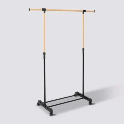 5five Portant à vêtements extensible, Effet bois