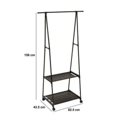 5five Portant à vêtements, Noir