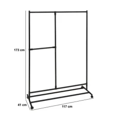 5five Portant à vêtements, Noir