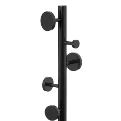 5five Porte manteau 8 crochets bois, Noir