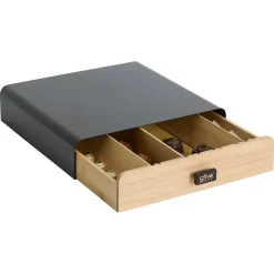 5five Porte-capsules 1 tiroir, Noir