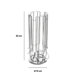 5five Porte-capsules rotatif x24, Chromé