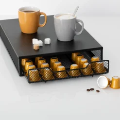 5five Porte-capsules x60 avec tiroir, Noir