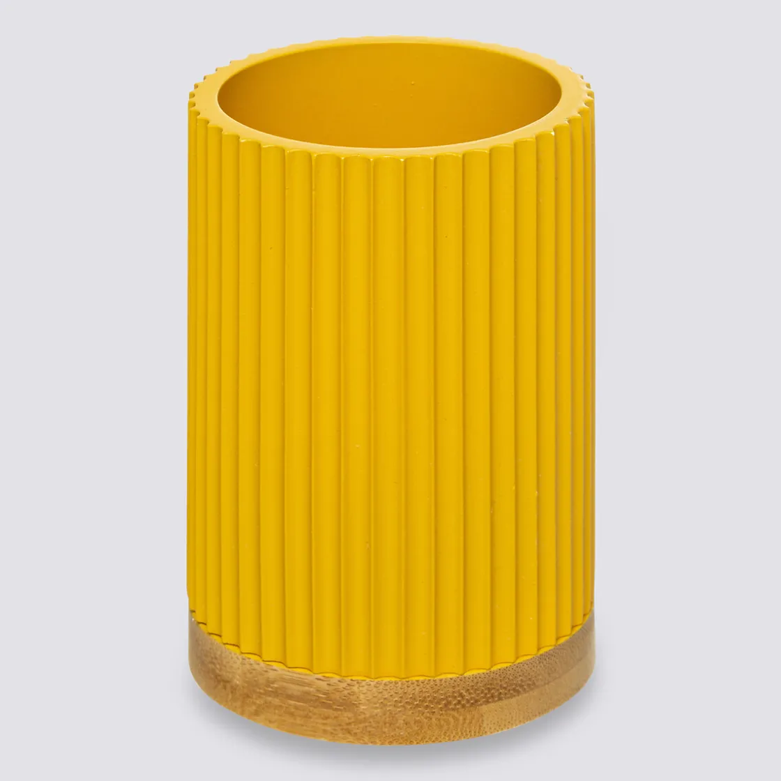 5five Pot à brosses à dents, Jaune moutarde