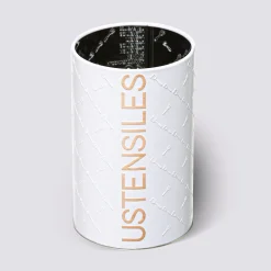 5five Pot à ustensiles fer, Blanc