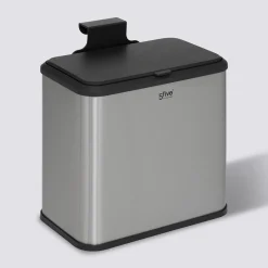 5five Poubelle à compost 5L, Inox