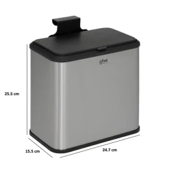5five Poubelle à compost 5L, Inox